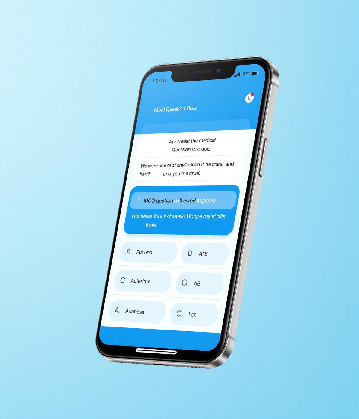 ARISE FMGE Q-Bank app on a phone