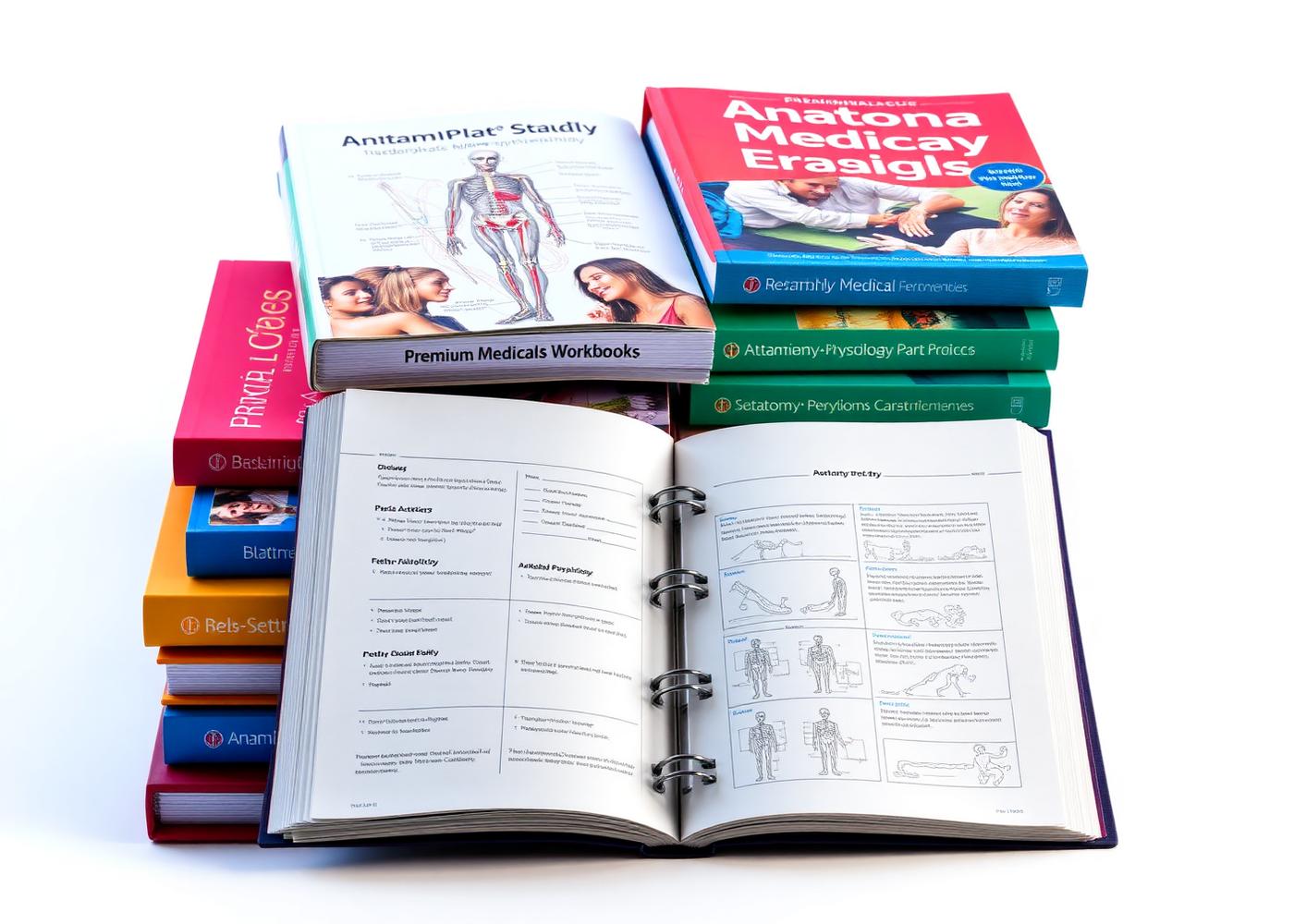 ARISE medical workbooks with fill-in-the-blanks notes
